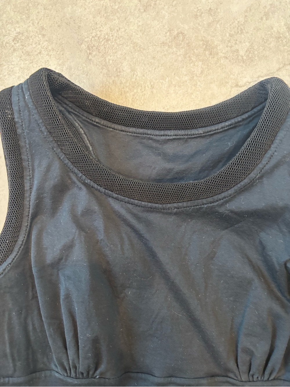 Fendi Black Mesh-Trim Tank Top - Picture 4 of 5